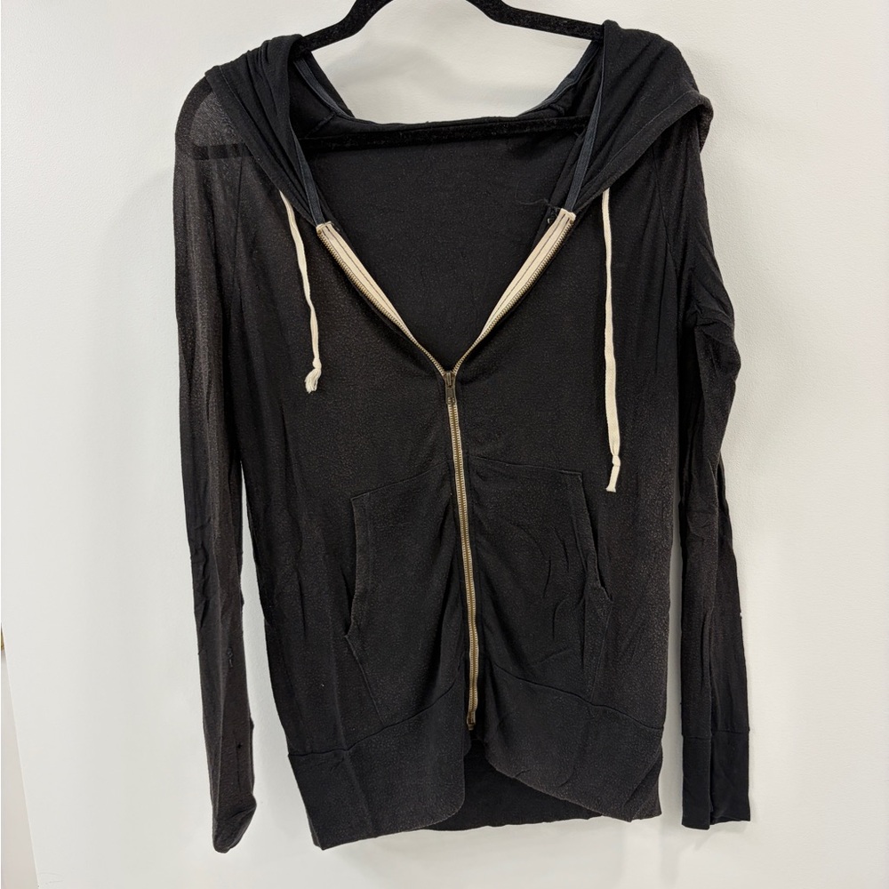 Brandy Melville Zip Up Hoodie with Holes